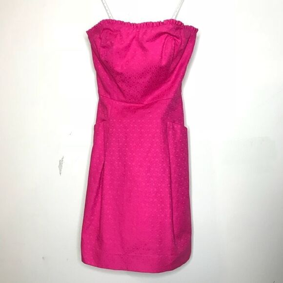Lilly Pulitzer Sz 2 Strapless Pink Dress - Picture 2 of 6